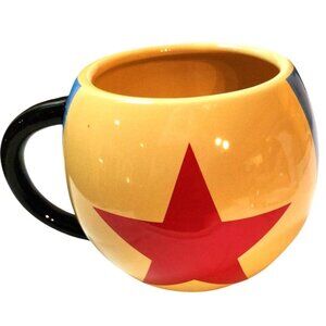Disney Mug coffee cup Pixar Luxo Ball Ceramic yellow blue black Red Star